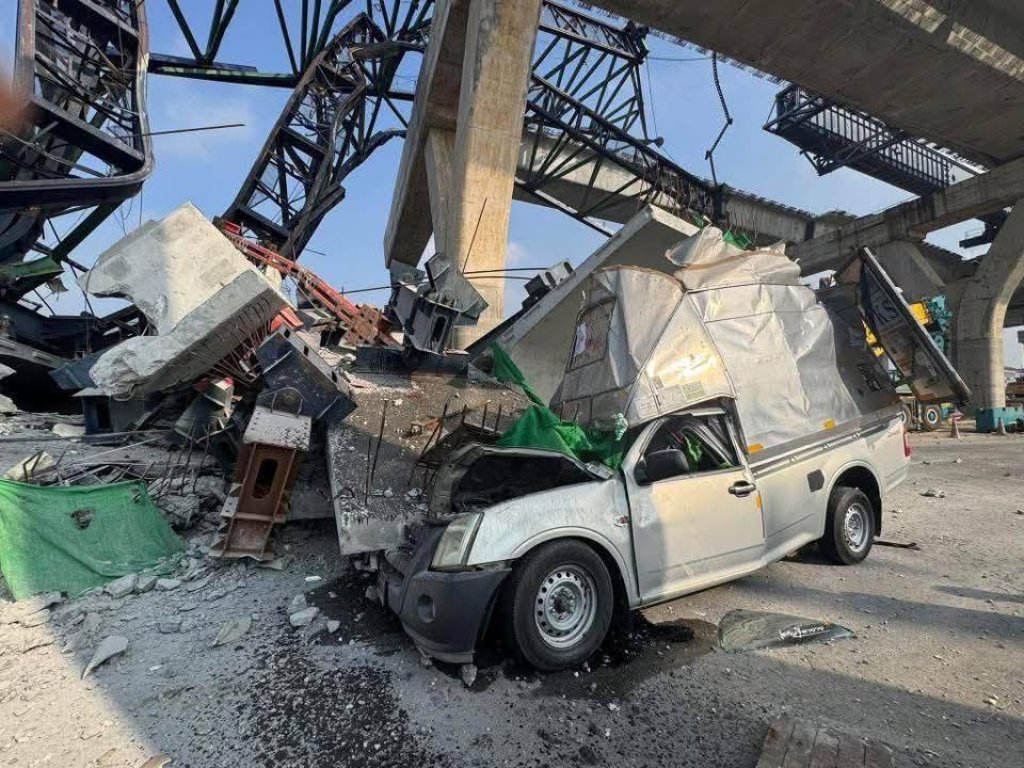 影／泰國連2天發生爆起重機慘案　今倒塌砸轎車影片曝光釀2死1傷