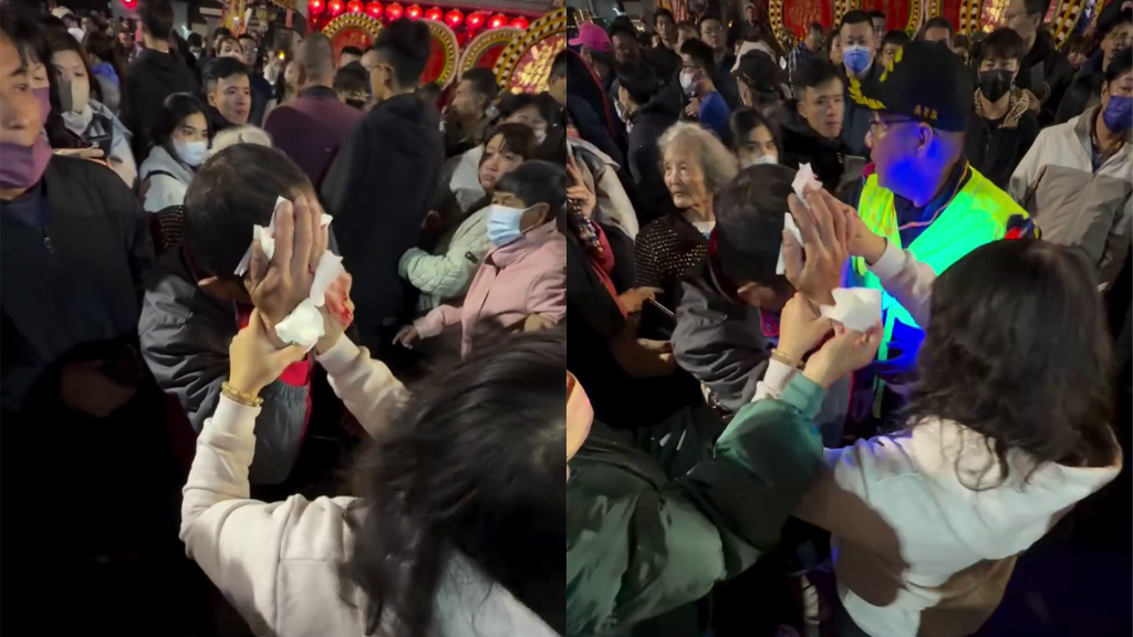快訊／台南安南廟會傳意外！男遭煙火炸頭...鮮血直流　送醫搶救