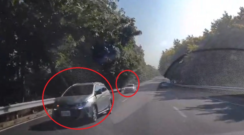 匝道兩輛車逆向！　國道警察調監視器追查