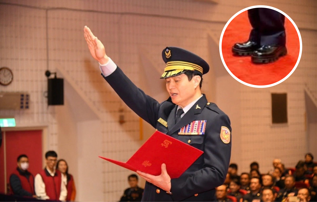 獨／成LV局長！北市警長林炎田上任首日...腳上亮點「四萬元皮鞋」超顯眼