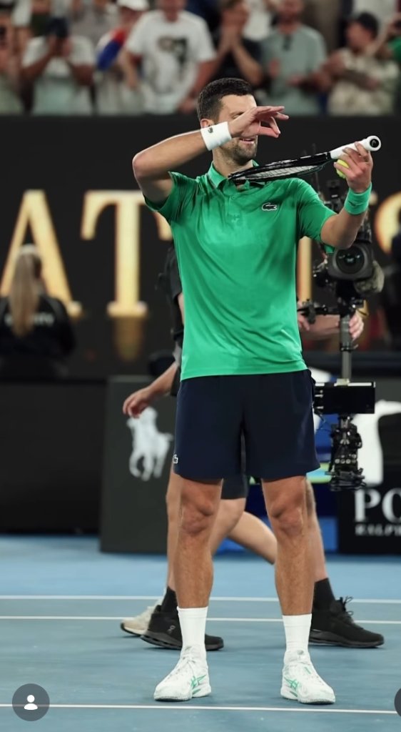 喬帥寫網壇新頁！澳網400勝達陣 拉小提琴慶祝創史紀錄