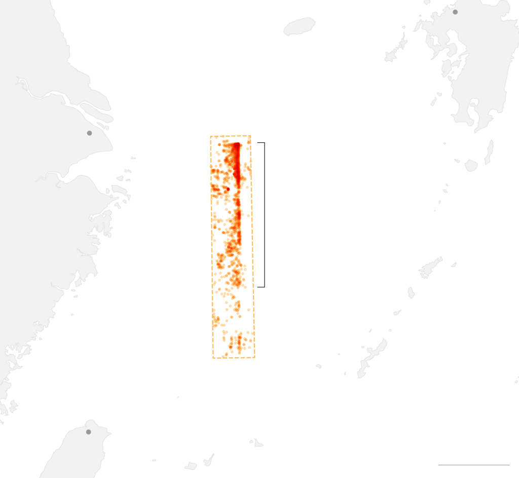 東海驚見「漁船海」！AIS抓到2000艘中國船排470公里U字陣　日方示警疑海上民兵