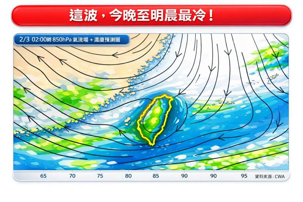 冷到有感！這波低溫今晚到明晨最凍　北台灣整天像冰箱