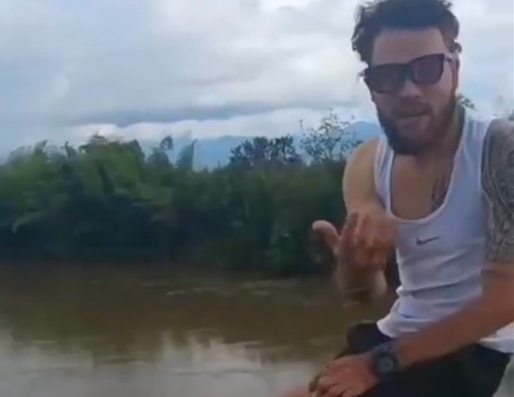 影／為流量賠上性命！哥國網紅「挑戰跳河拍片」　5公尺高落水遭沖走溺斃