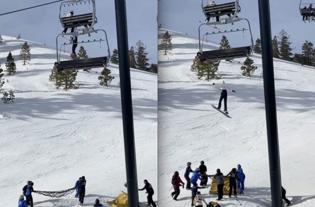 影／安全網沒接住！12歲女猛瑪山滑雪「從纜車滑落」　重摔地面驚悚影片瘋傳