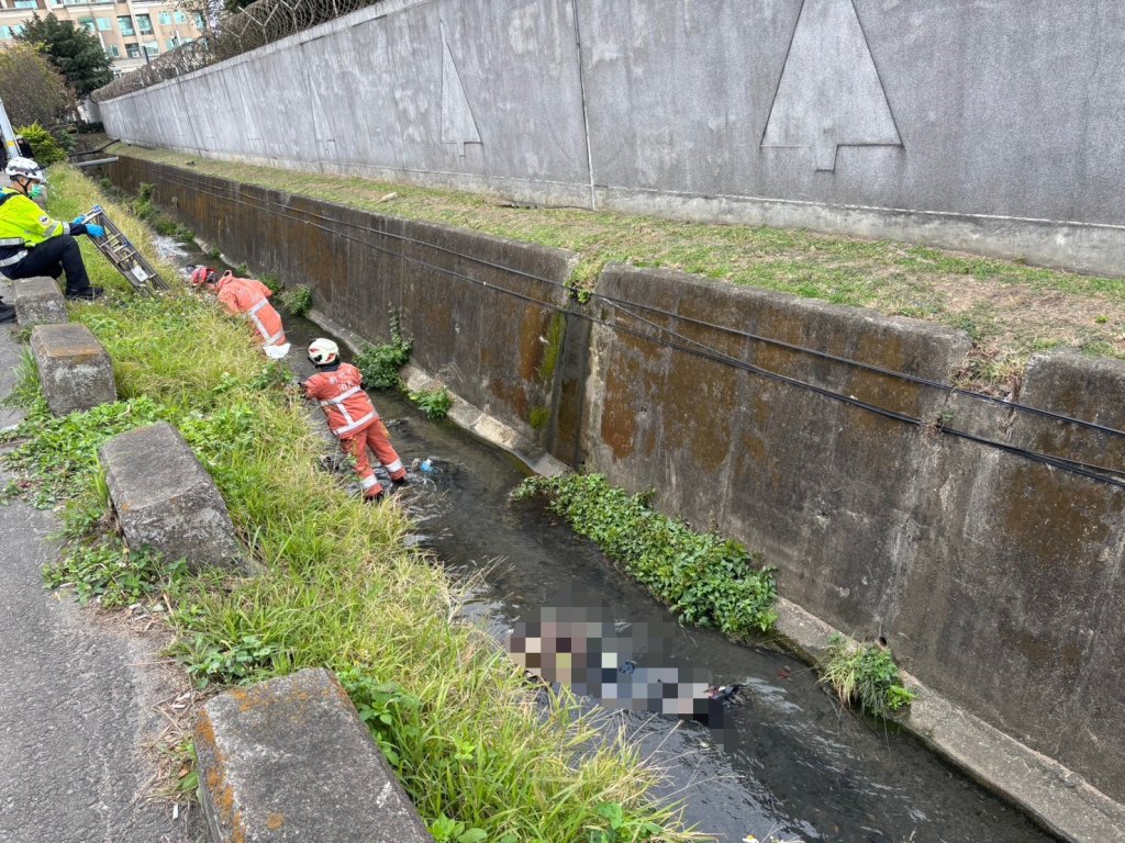 新竹60歲男墜溝亡！ 　原因待查