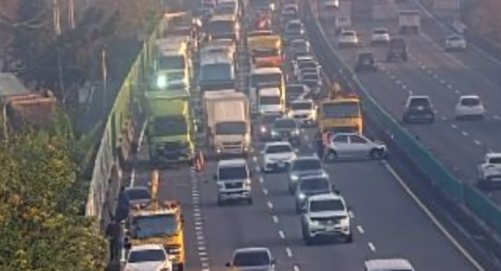 國道1號埔鹽路段3車相撞！　1人受傷送醫