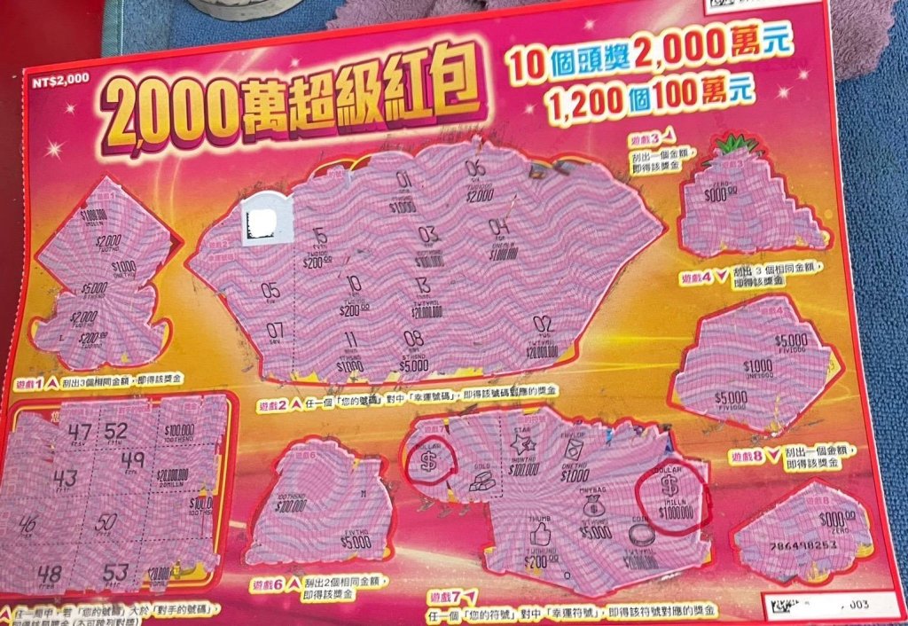 老闆長得像財神爺！新北兄妹「看中這點」買整本一刮...秒中百萬