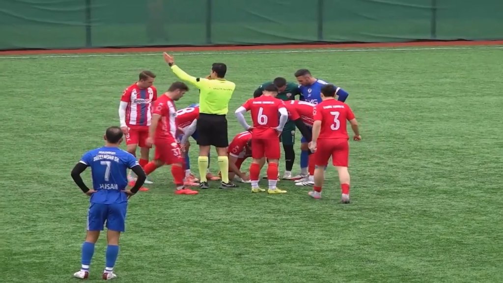 影／足球場罕見事故！守門員開球「擊墜海鷗」　球員緊急CPR救回一命