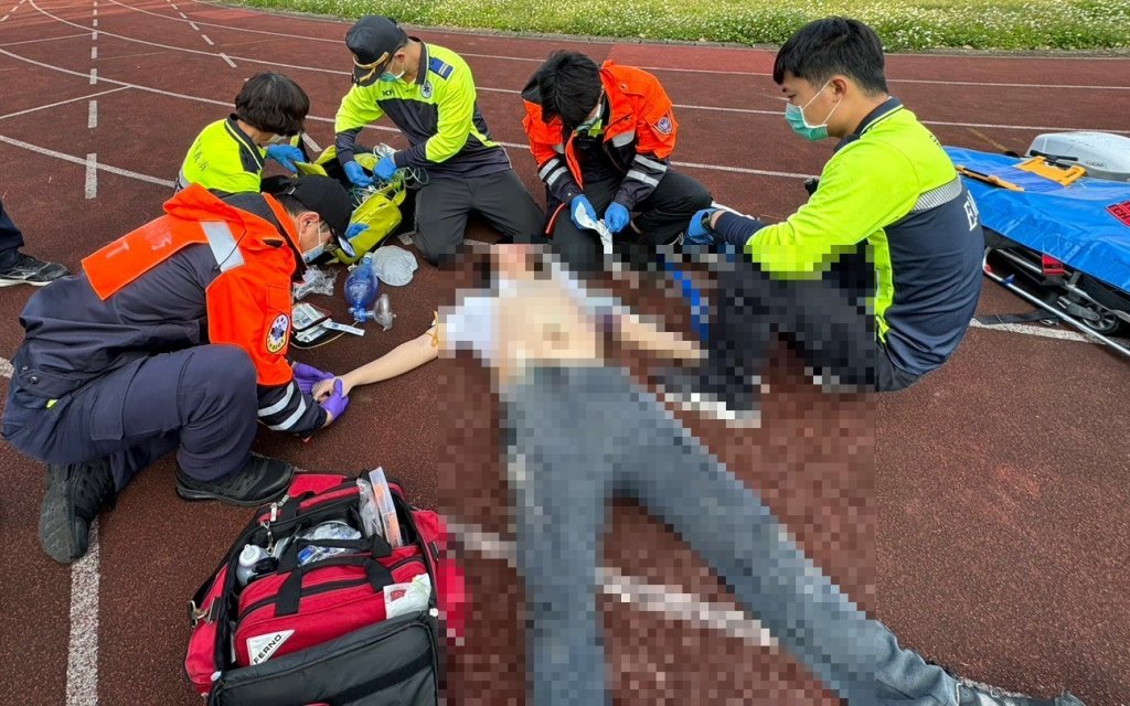 新竹17歲高中生跑步倒地　電擊3次走出鬼門關