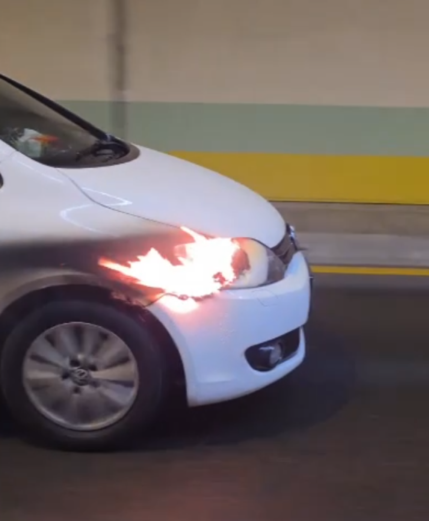 八卦山隧道火燒車！　駕駛急逃生