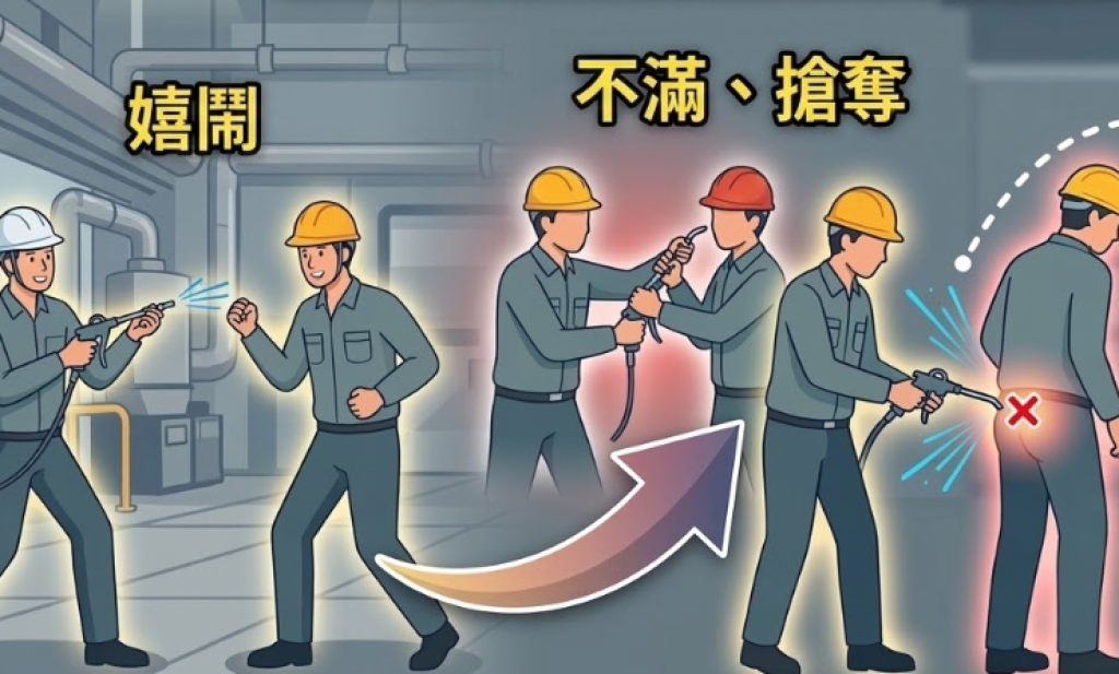 職場嬉鬧變悲劇！男玩風槍「抵同事肛門噴氣」 害結腸穿孔、輸尿管損傷　遭判刑6個月