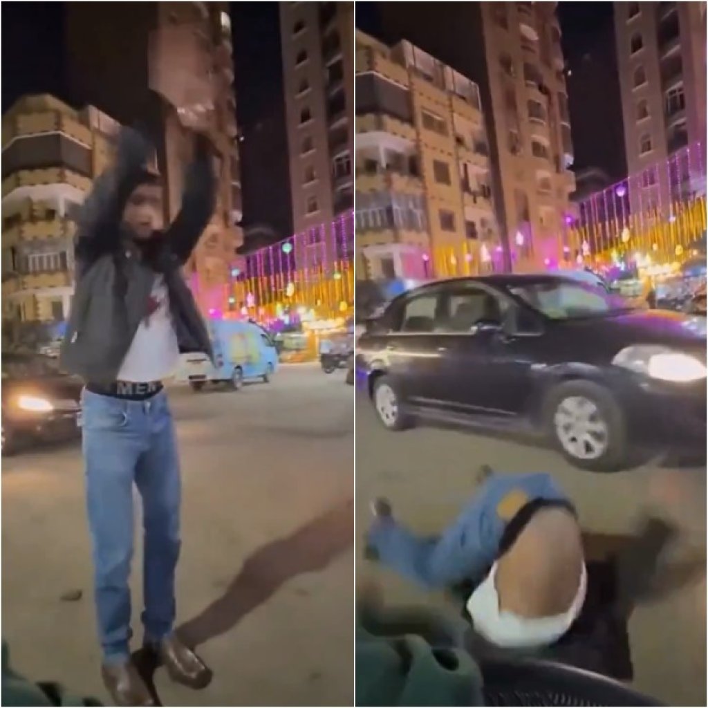 影／耍帥不成變悲劇！男大街挑戰馬路後空翻失誤　驚悚「頭部直接著地」瞬間全被錄下