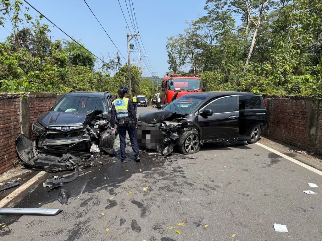 酒駕釀死亡車禍！　番路鄉兩輛自小客車相撞1死8傷