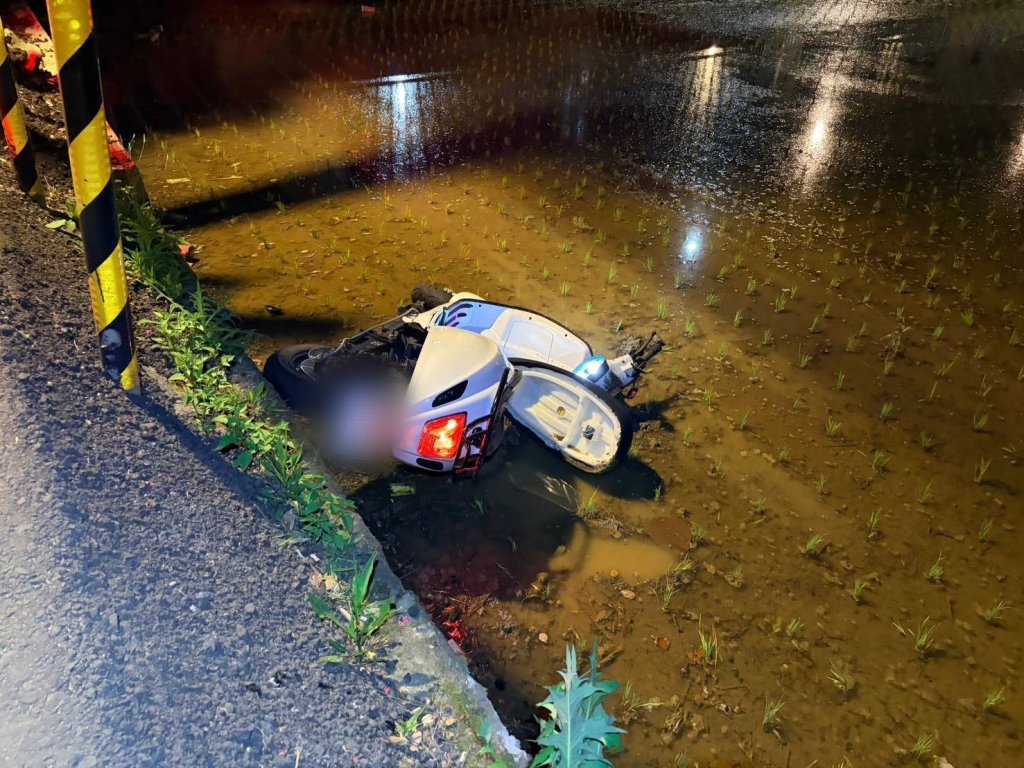 桃園八德17歲「微電車猴」急超車　糾纏防撞桿「仆街」墜稻田