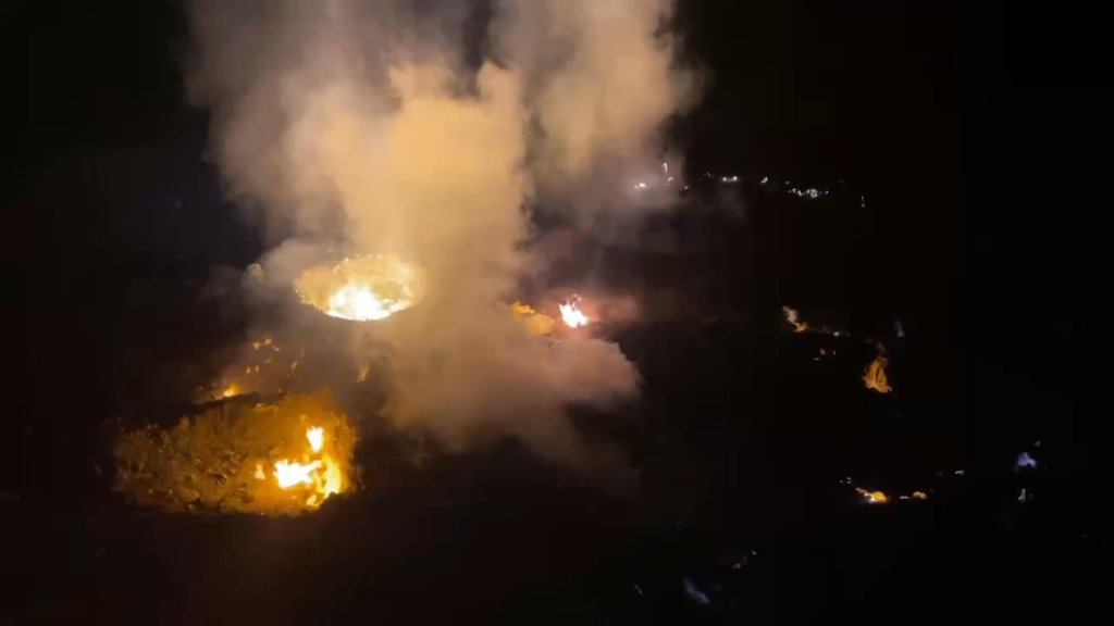 土坑內不明物質爆炸！　嘉義縣水上公墓火警兩名消防隊員一名替代役男受傷