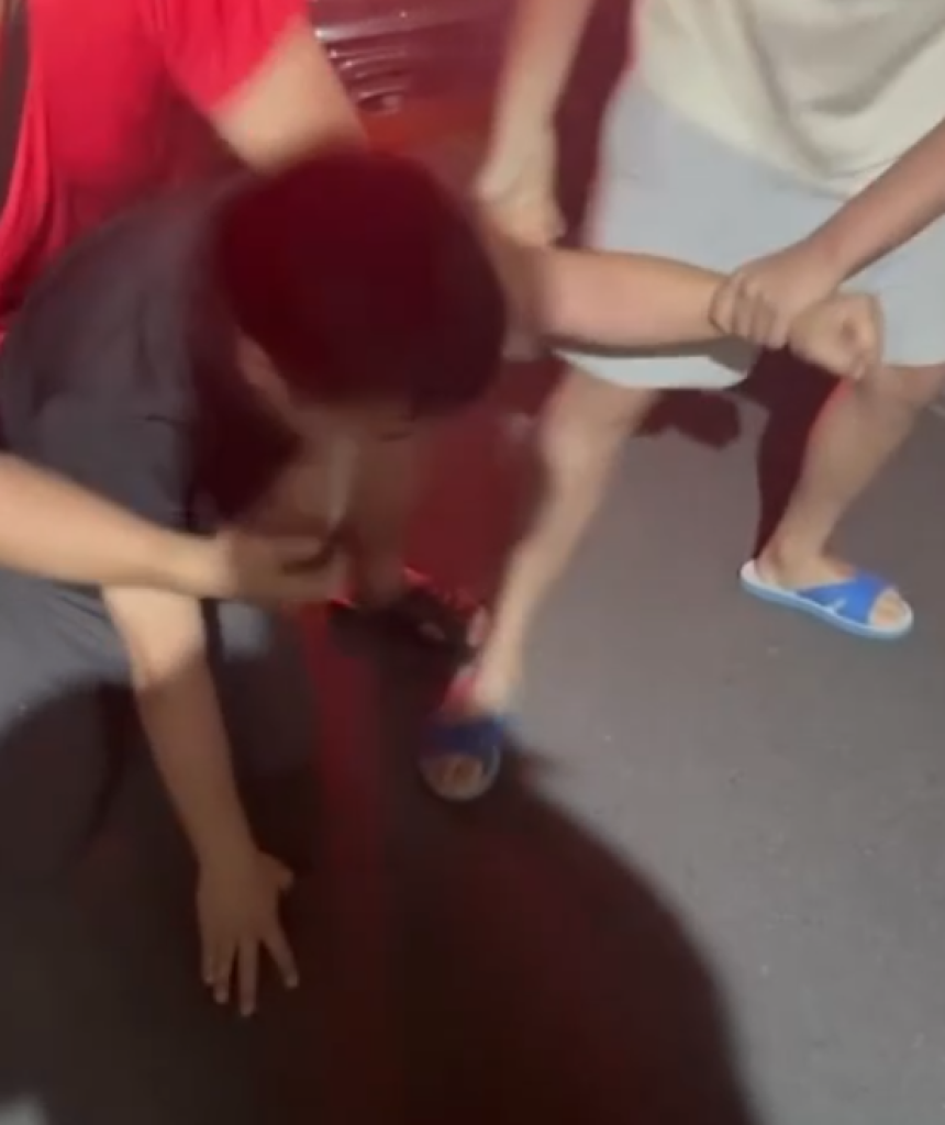 抓到了！台中男子酒駕肇逃釀火燒車　民眾壓制企圖逃跑被噴辣椒水
