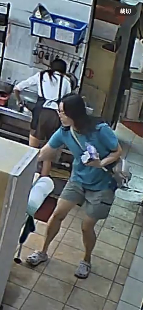 偷竊過程全錢錄！台中女子偷店家置騎樓錢包　警調閱監視器追緝