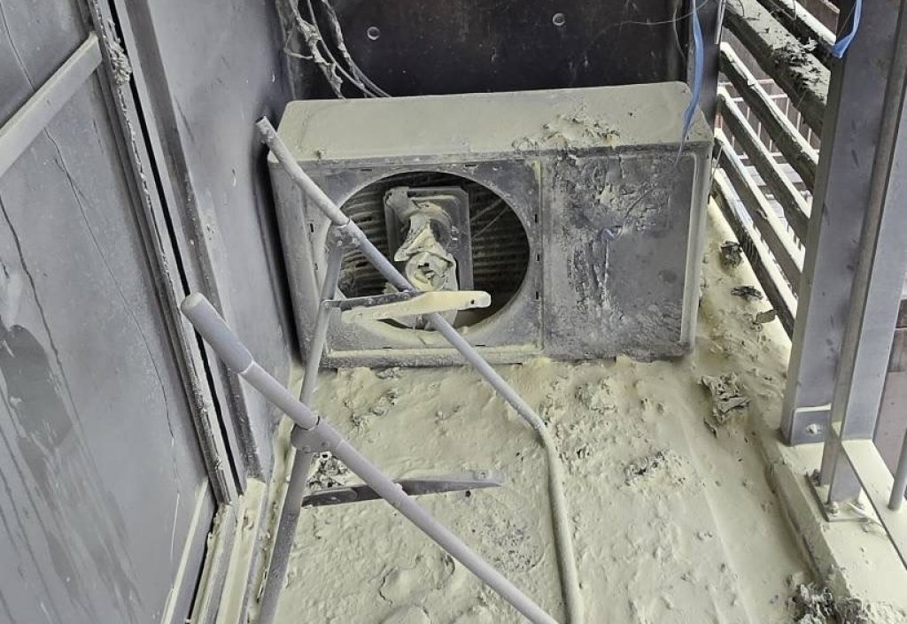 台中西屯驚傳陽台火警　冷氣室外機燃燒住戶急滅火