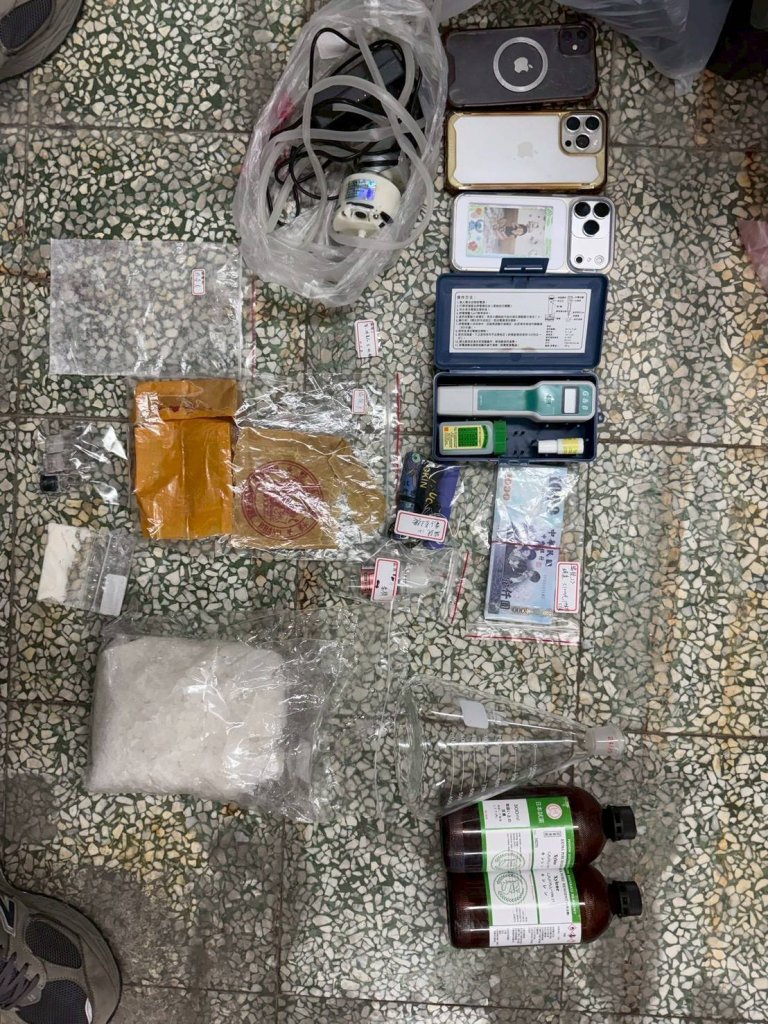 向上溯源斷根！雲林地檢署破獲製毒工廠　查獲毒品成品半成品逾5公斤