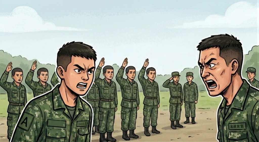 不爽操課立正答「有」！役期1年二兵嗆教官「臭機掰」、「在外面是不是可以打他」　法院判有期徒刑3月