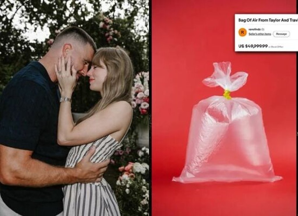 泰勒絲婚禮「紀念空氣」也能賣！160萬成交還賣會場垃圾