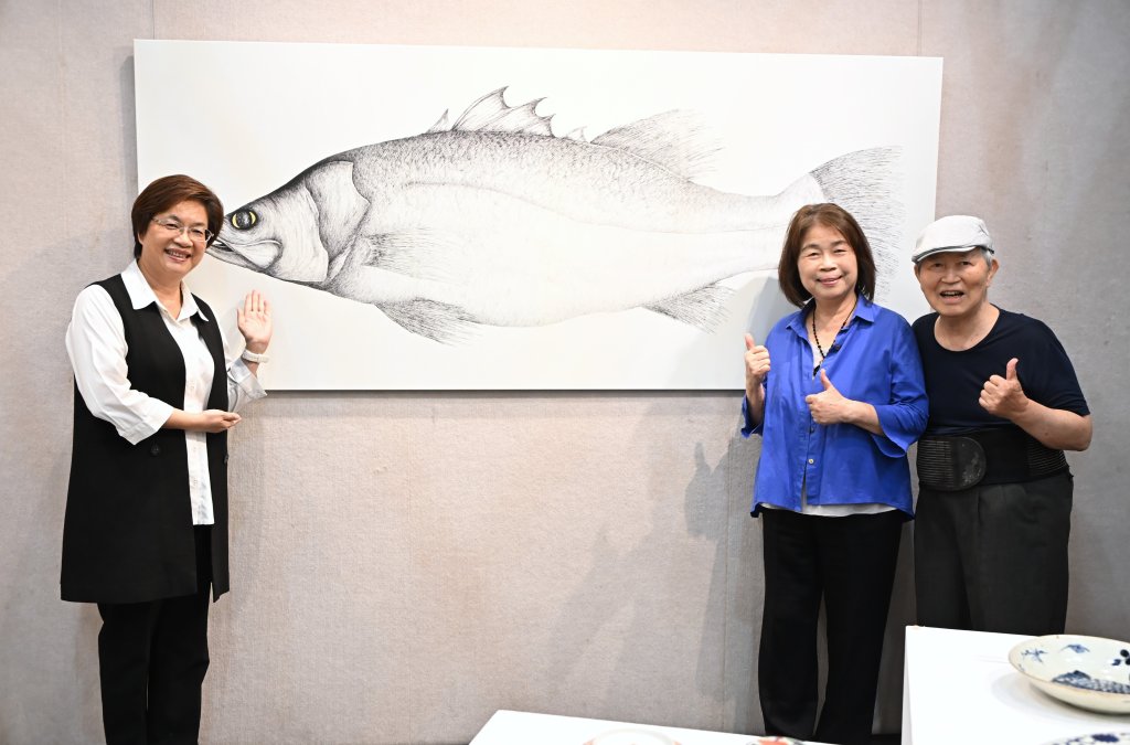 前縣長翁金珠、劉峯松夫妻聯展 200件作品譜寫生活與藝術的深情對話