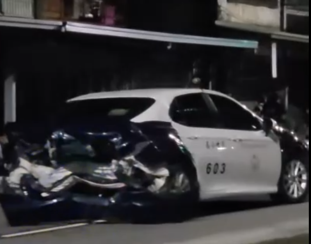 警車被撞！　霧峰分局警車處理事故遭酒駕車追撞