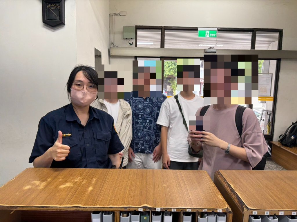 男大生遊台中手機騎車途中掉落　警調監視器循線找回