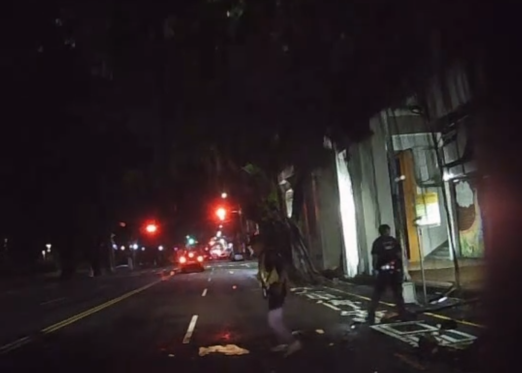 台中路樹倒塌壓中兩警！　擦挫傷送醫