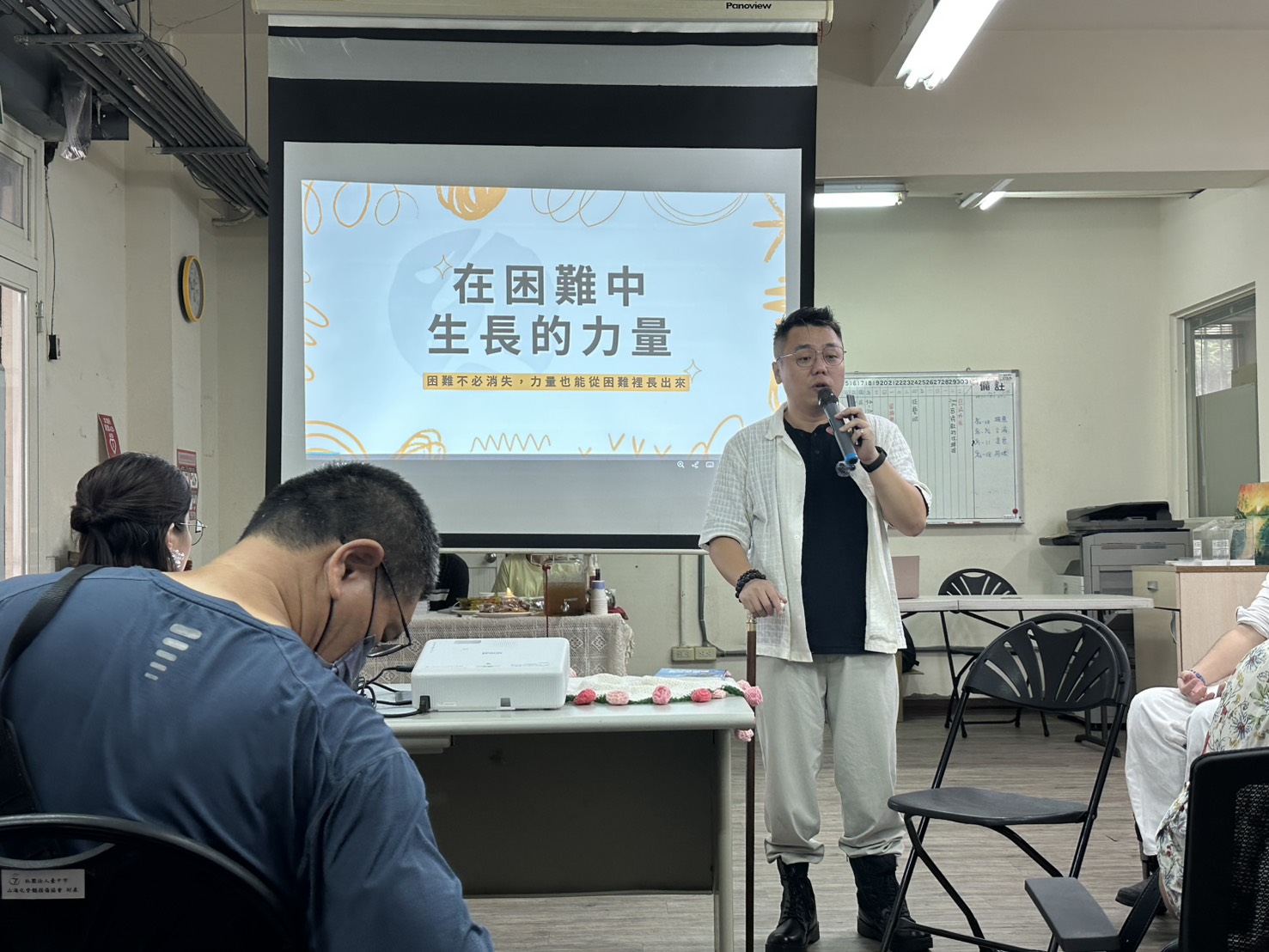 ▲ 在困難中生長的力量，困難不必消失，力量也能從困難裡長出來（主講者 靜睿設計所 施睿皇）。