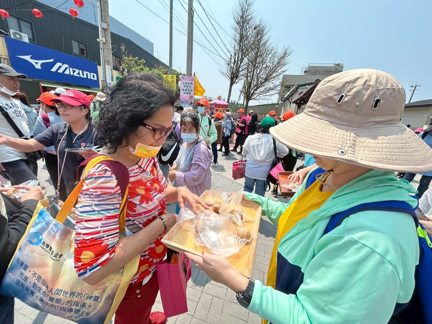 平安蛋公益行動發放現場