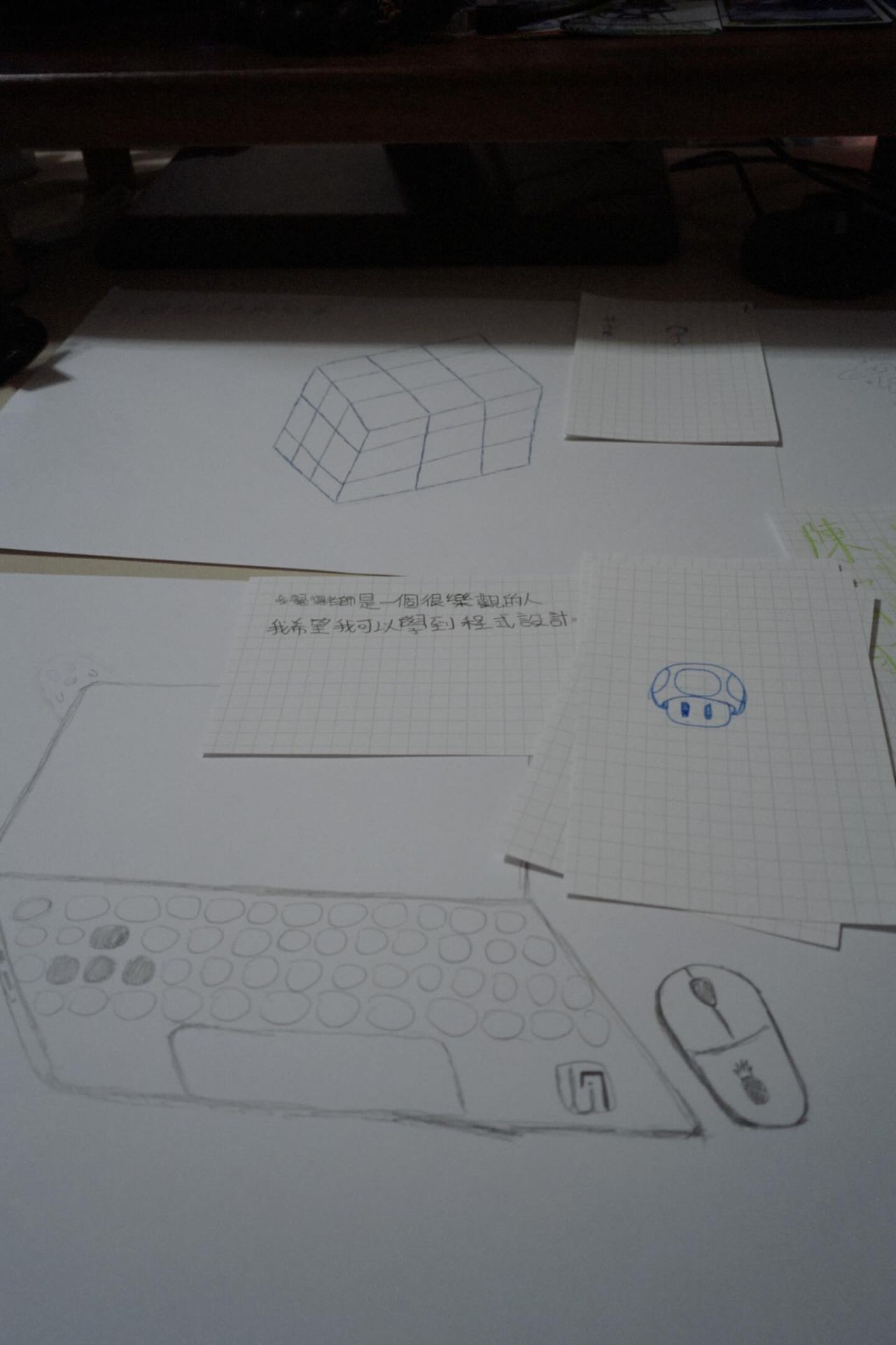 第一堂課不教技巧，先學會接納。孩子們用畫筆定義自己，也學會了擁抱彼此的不同。（圖／記者施睿皇攝）