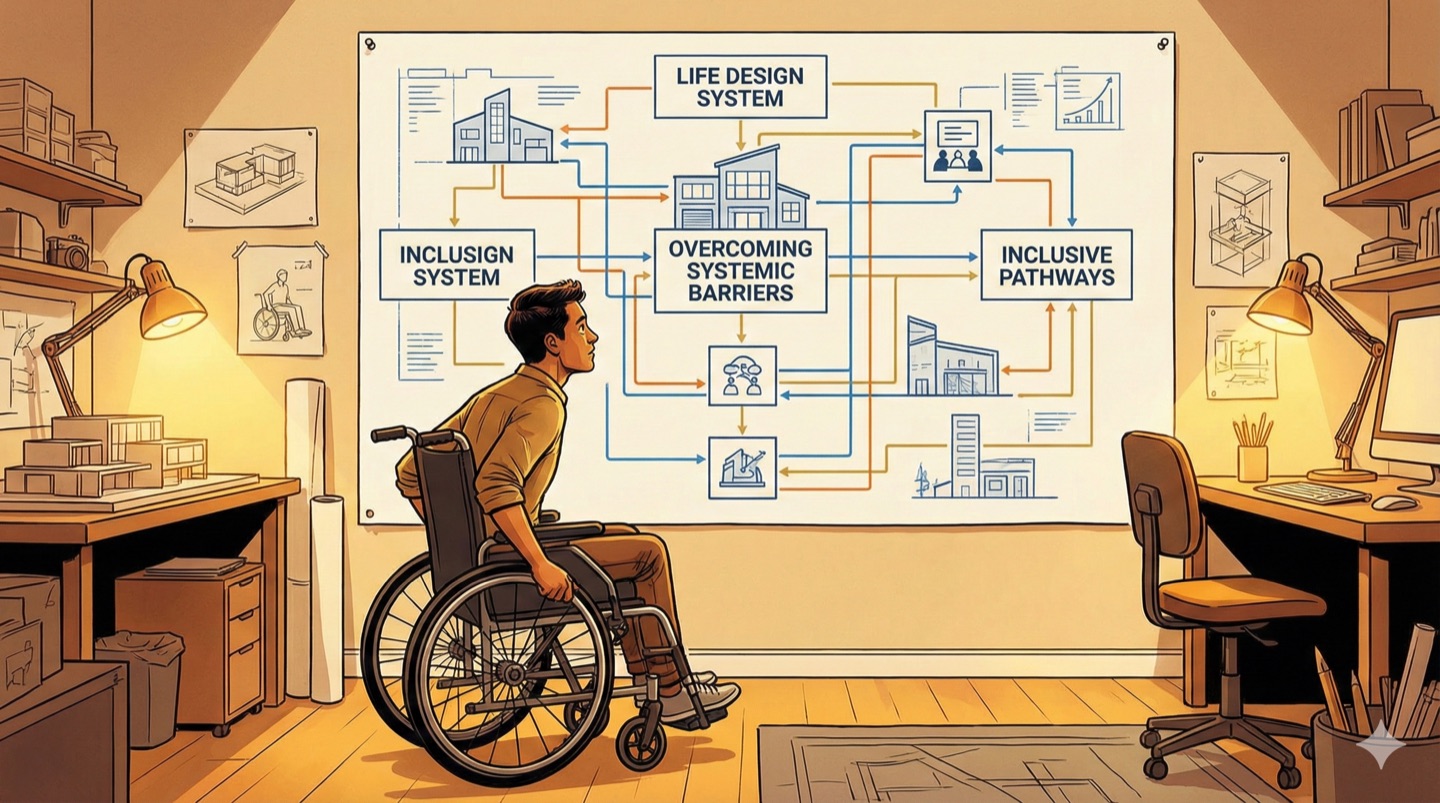 ▲ 生存設計：這不是一個關於勵志的故事，而是一個關於「生存設計」的旅程，身障者的創業，往往是為了解決系統性的不便。（圖片來源：靜睿設計所）