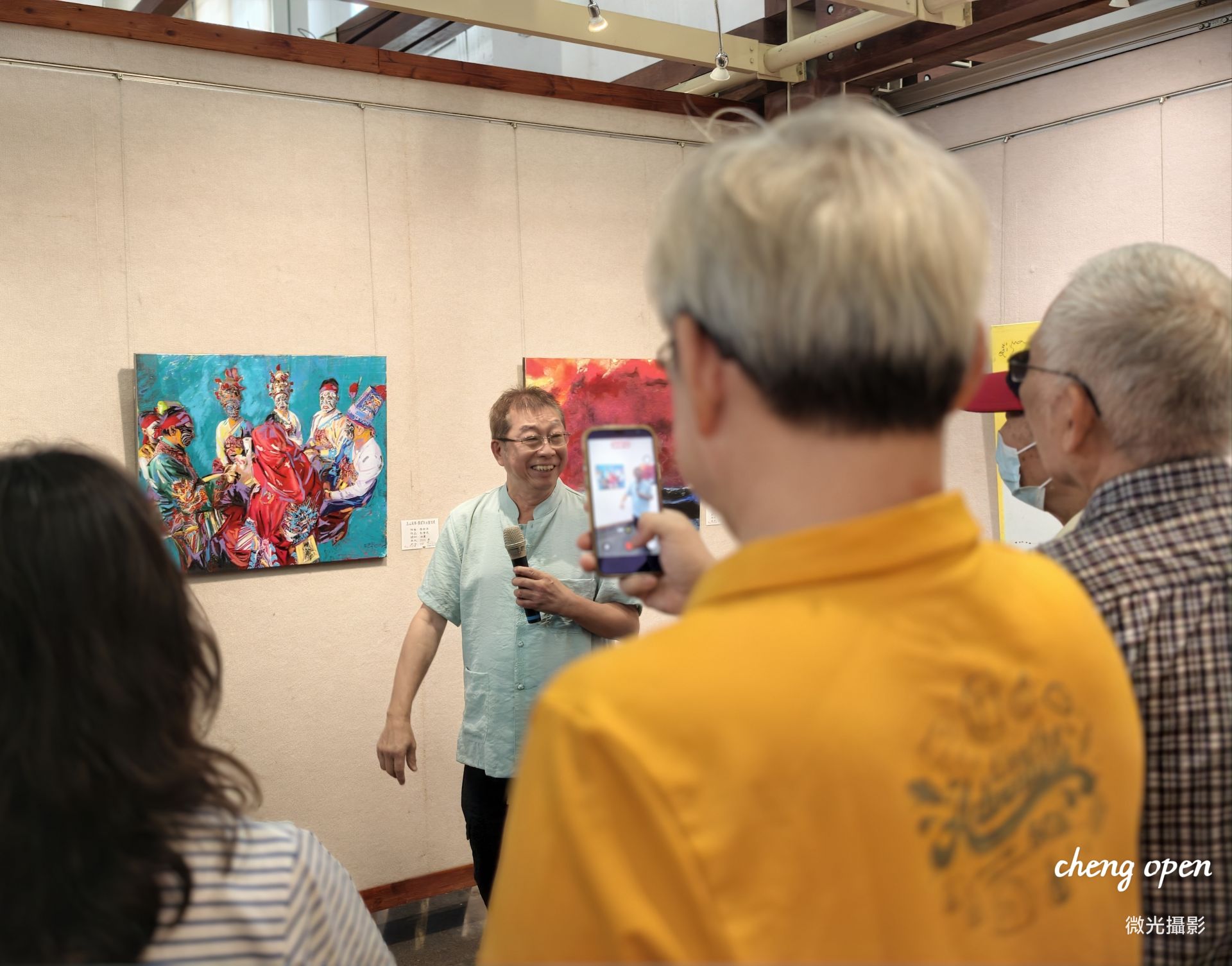 羅榮源建築師於彰化藝術館開幕現場親自導覽