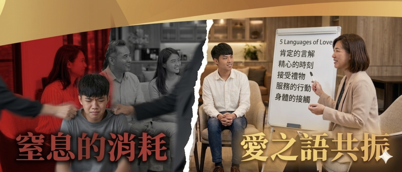 台灣賦羽公益聯盟直擊現代家庭內耗與溝通盲區情境照