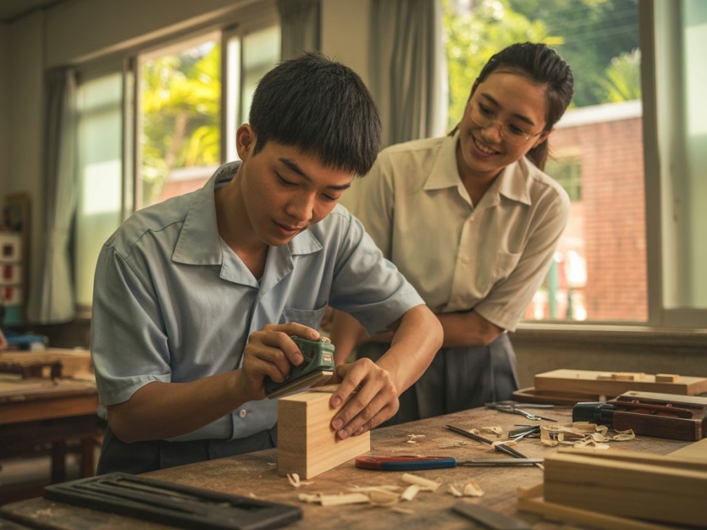 從木屑中重生｜豐原少年在木工課找回人生方向，向陽育苗基地點亮希望之光