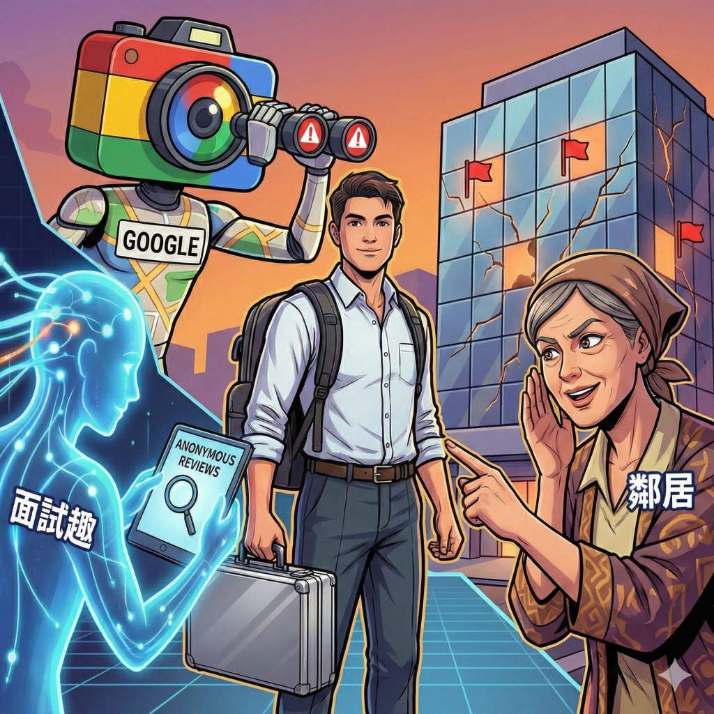 面試不是單向被審視，而是雙向的偵查：小心那些「零負評」的完美公司，那往往是失去公正性的警訊