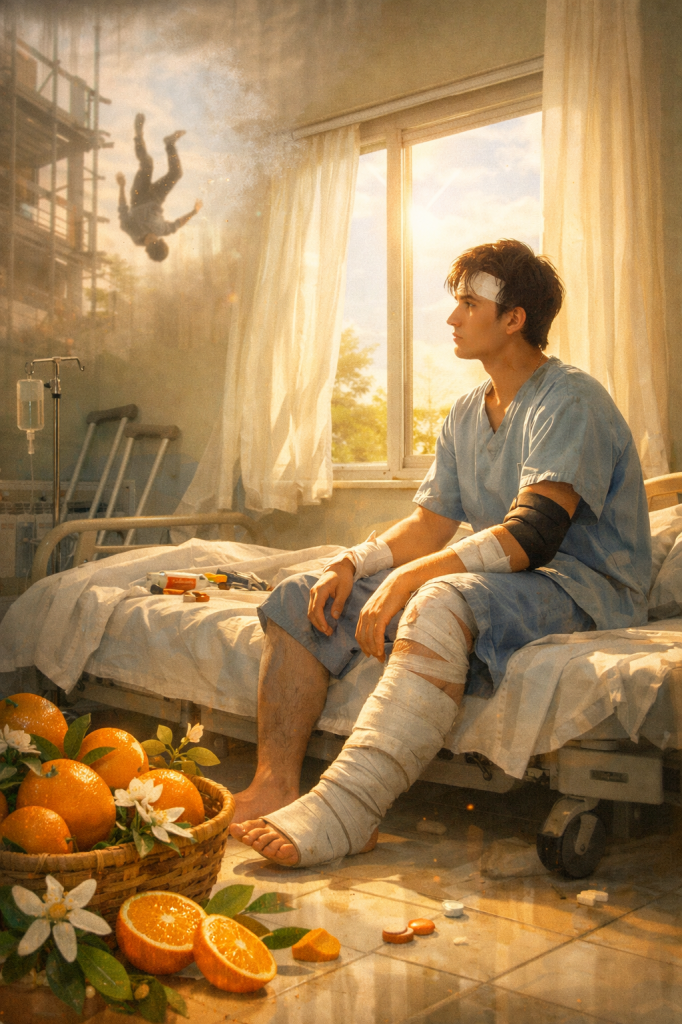 ​落地後的重生：五米高處墜落，20歲青春在痛楚中感受到柑橘香