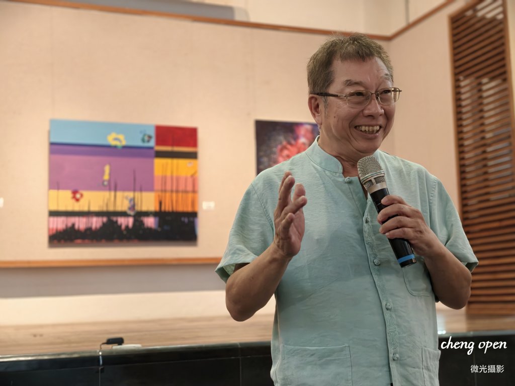 跨界揮灑本土情書！建築大師羅榮源《玉山風華》油畫個展彰化開幕