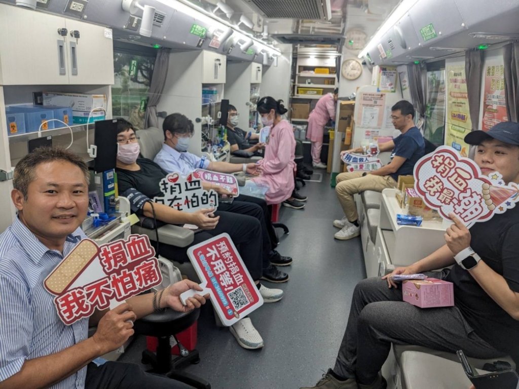 中油公司煉製事業部「熱血傳愛」捐血活動圓滿成功