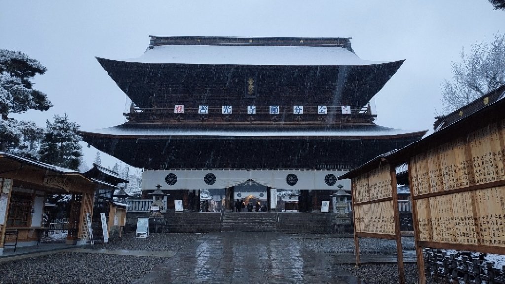 善光寺匾額藏玄機　48隻鴿子與1頭牛守護信徒因緣