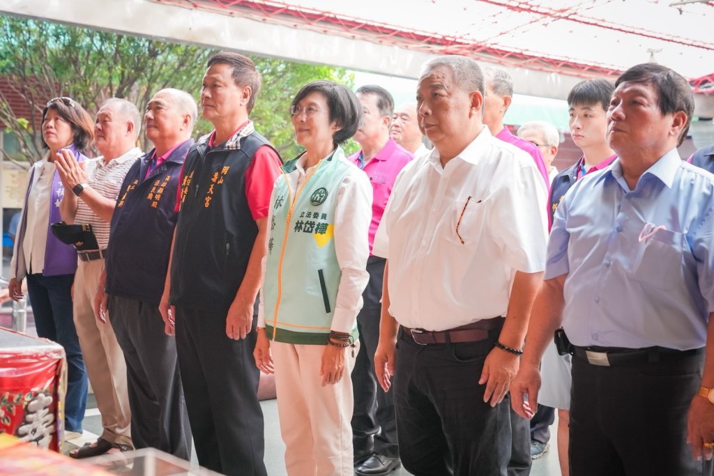 林岱樺岡山壽天宮參香 提出四大願景打造地方新亮點