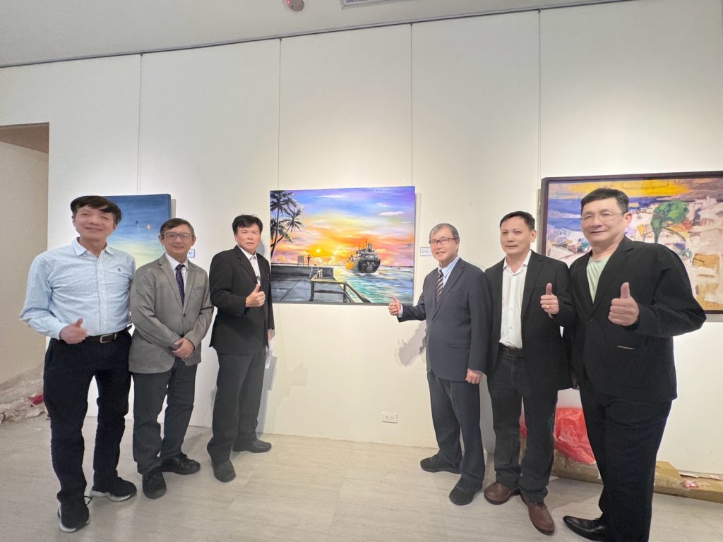 「航向未來——謝新昌以油畫描繪高雄港幸福霞光，傳遞希望正能量」