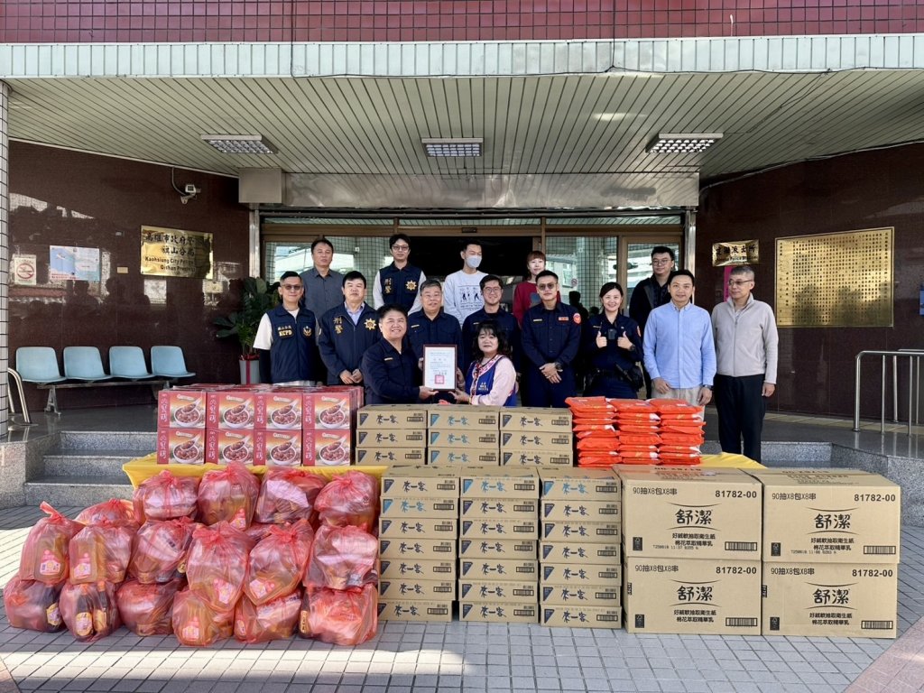 美濃南天太子宮攜手旗山警分局送暖 警民合作關懷獨居長輩與弱勢家庭