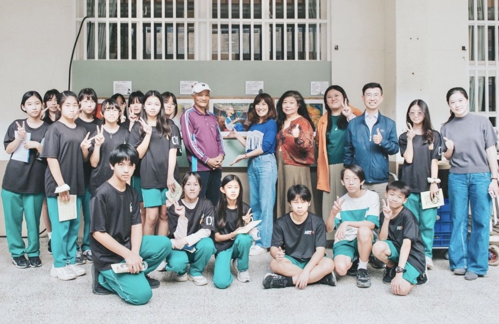 金馬紀錄片《種土》化身校園畫廊 壽山國中打造「永續藝術走廊」　20幅畫作讓土地教育在校園扎根