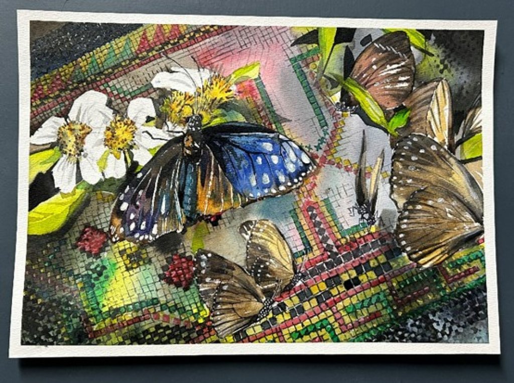 紫蝶翩翩入畫筆 茂林生態繪畫競賽揭曉得獎名單 展現多元世代視角之美