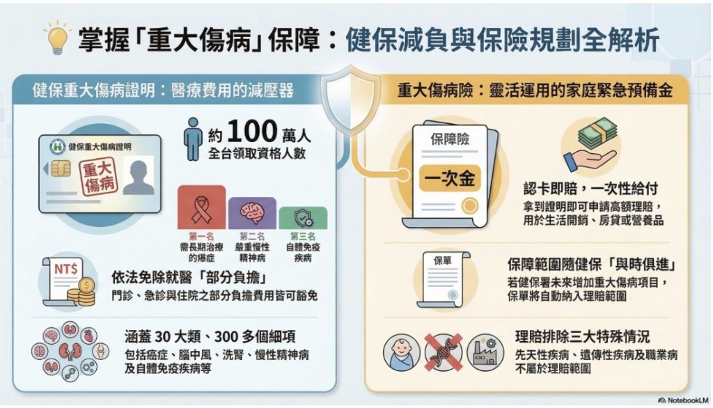全台百萬人領取資格！重大傷病險憑證即理賠 成民眾轉嫁醫療風險新主流