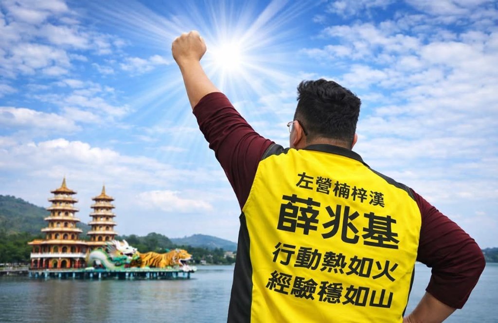 「左營楠梓漢」薛兆基發表「火山宣言」