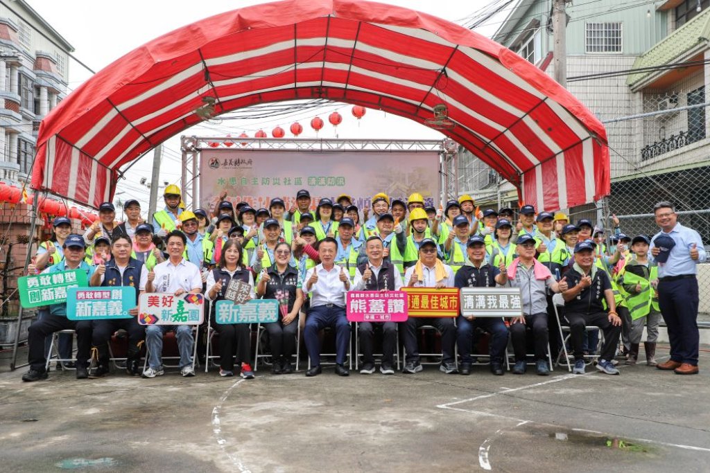 嘉義縣全面提升防汛整備，民雄雙福村示範清溝行動